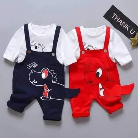 2pcs Dinosaur Pattern Baby Set