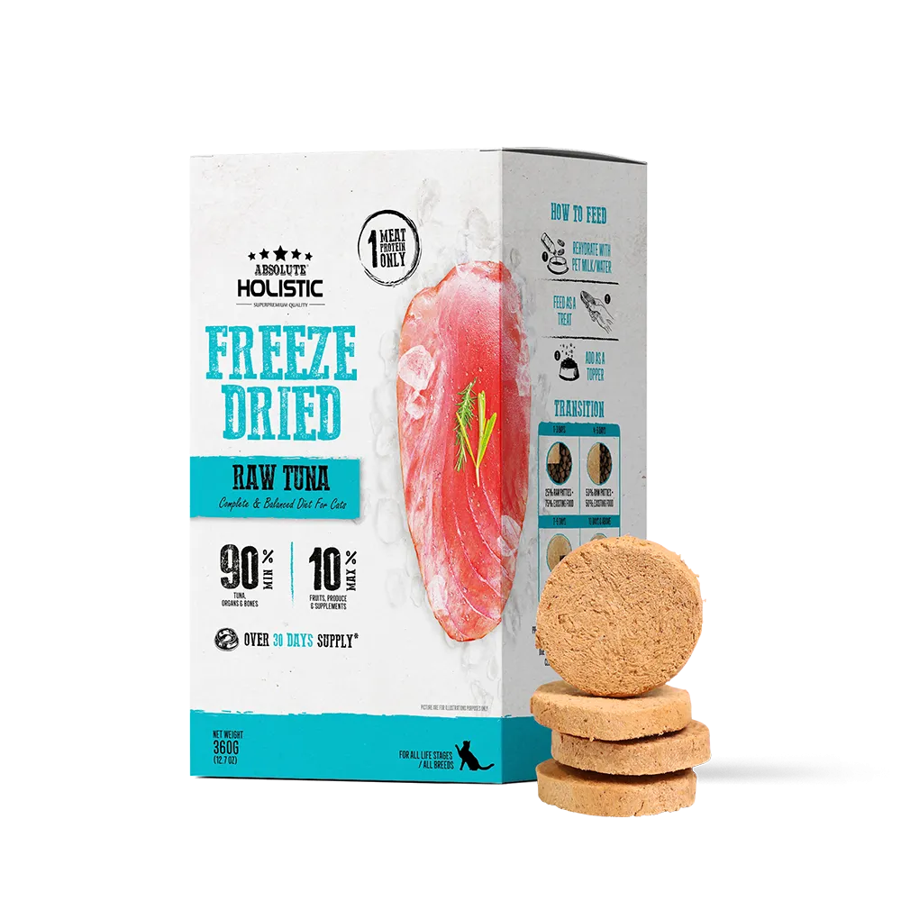 Absolute Holistic Cat Freeze Dried Raw Patties Tuna 12.7oz