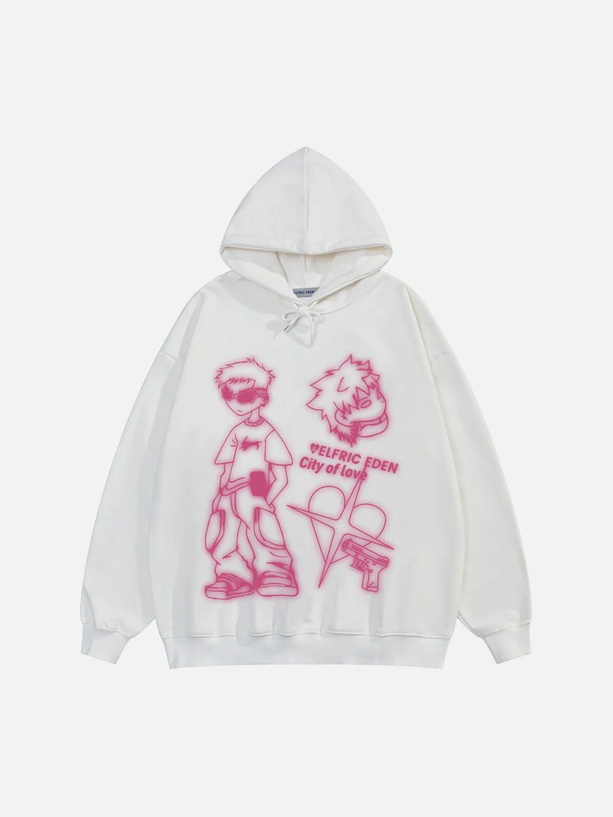 Aelfric Eden Cartoon Graphic Hoodie