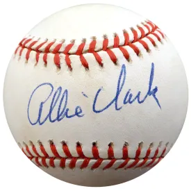 Allie Clark Autographed Official AL Baseball New York Yankees Beckett BAS #F26431