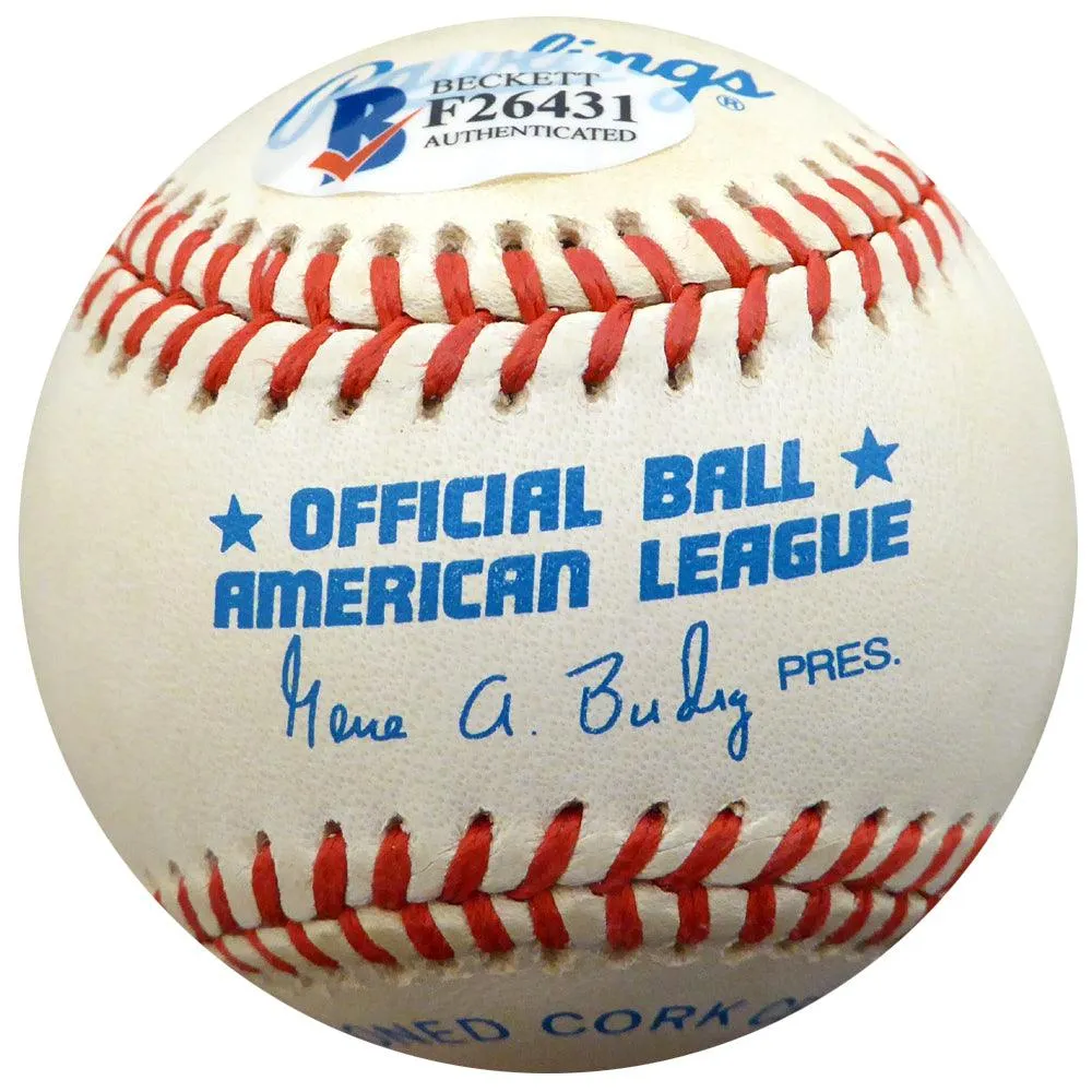 Allie Clark Autographed Official AL Baseball New York Yankees Beckett BAS #F26431