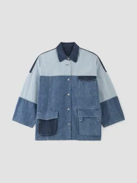 Almeida denim patchwork jacket