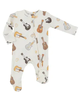 Angel Dear 2 Way Zipper Footie - Guitars