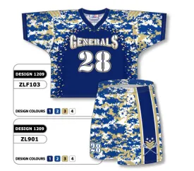 Athletic Knit Custom Sublimated Lacrosse Uniform Set Design 1209