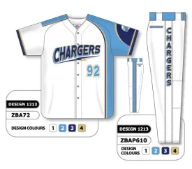 Athletic Knit Custom Sublimated Matching Baseball Uniform Set Design 1213