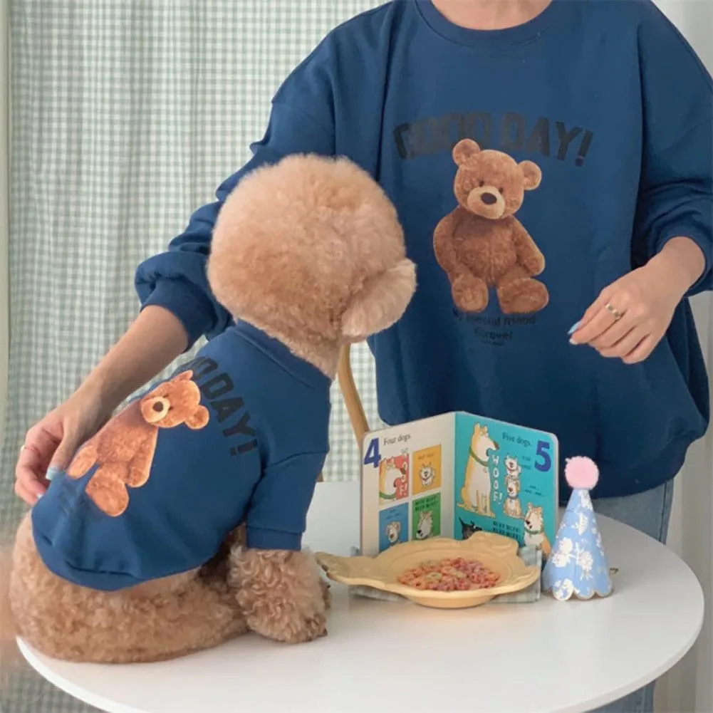 Autumn Winter Cartoon Bear Pet Hoodie