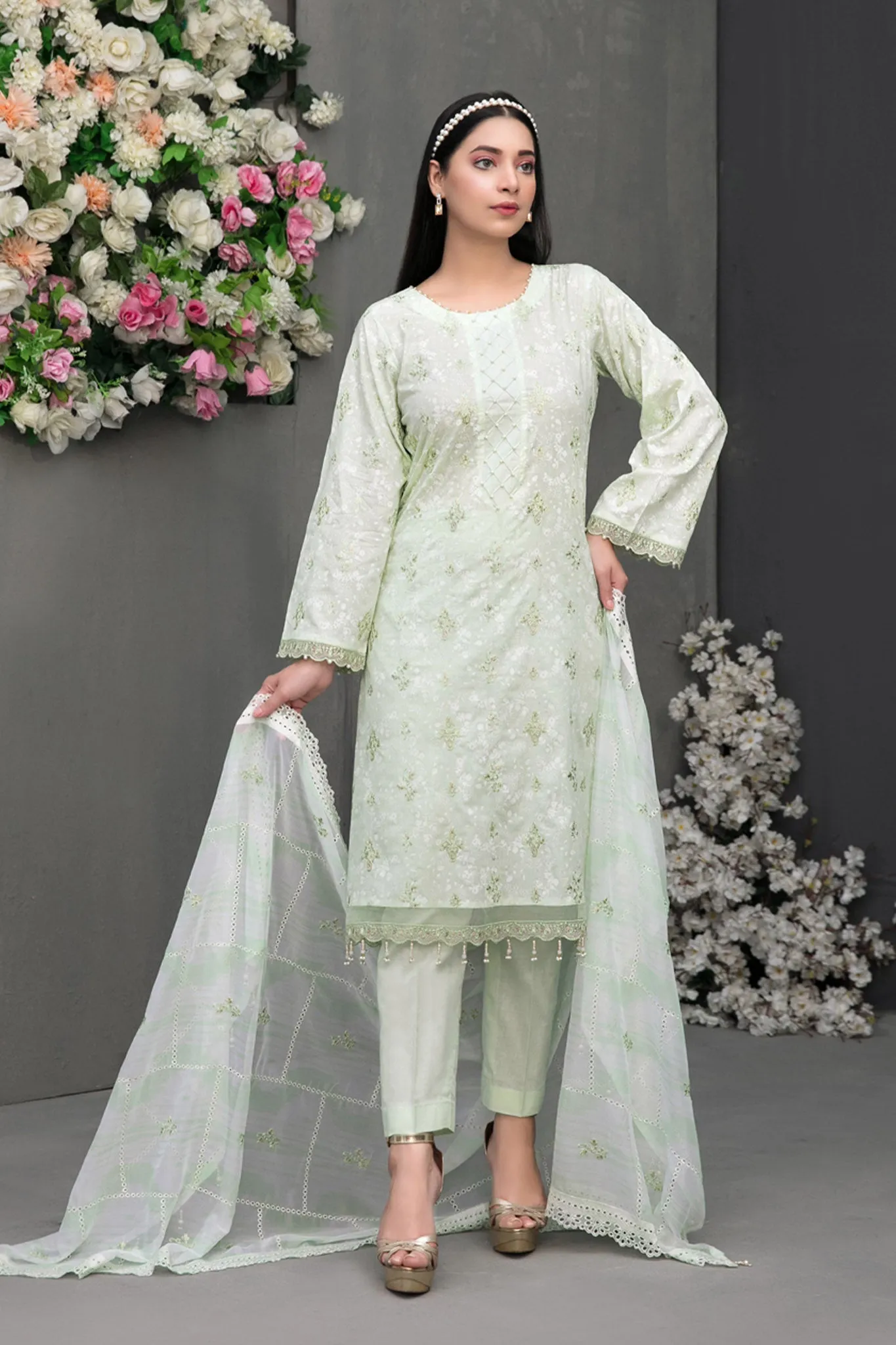 Ayzel by Tawakkal Unstitched 3 Piece Paste Printed Lawn Collection'2022-AP-6683