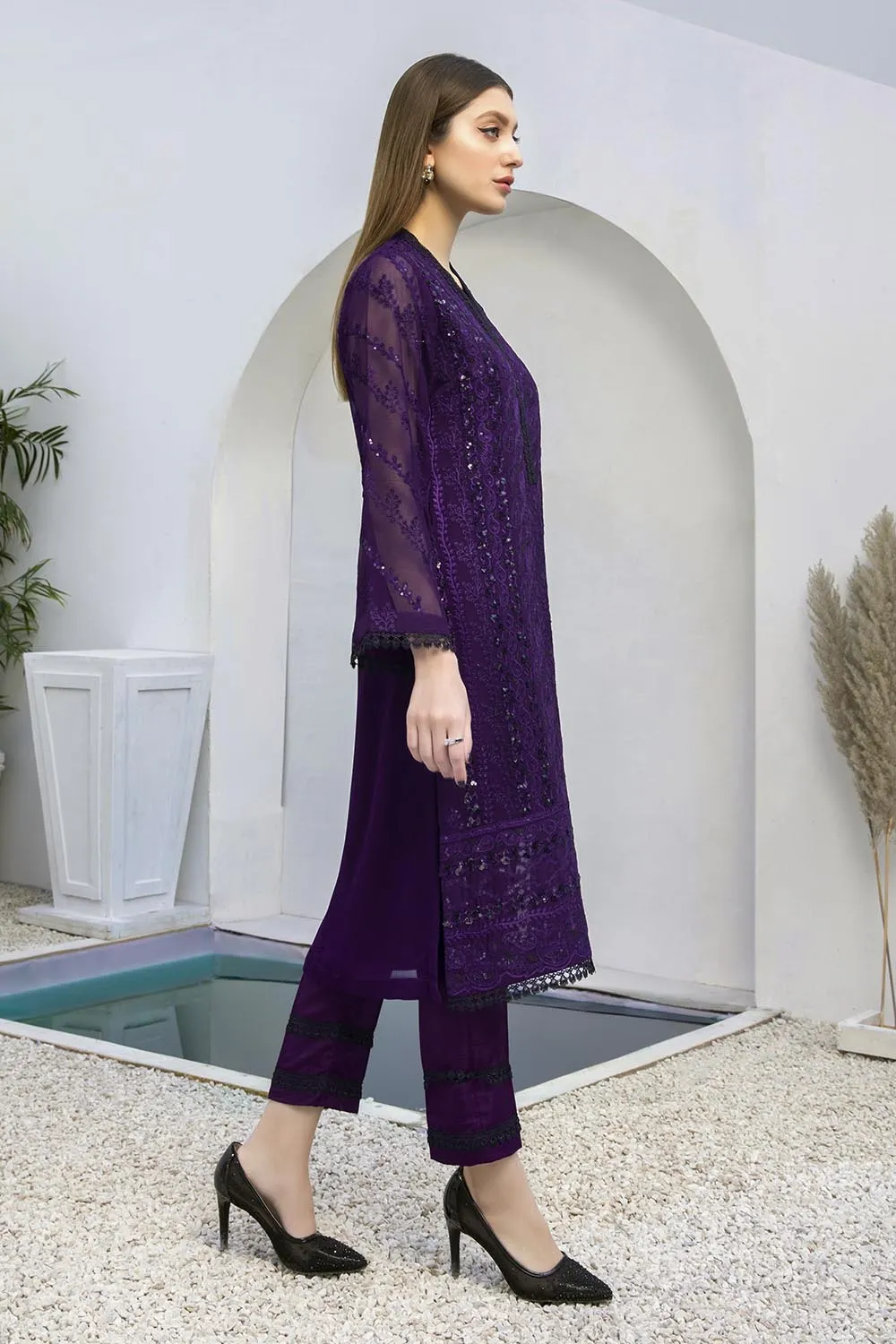 Azure Luxury Formal Kurtis 2021 – Indigo