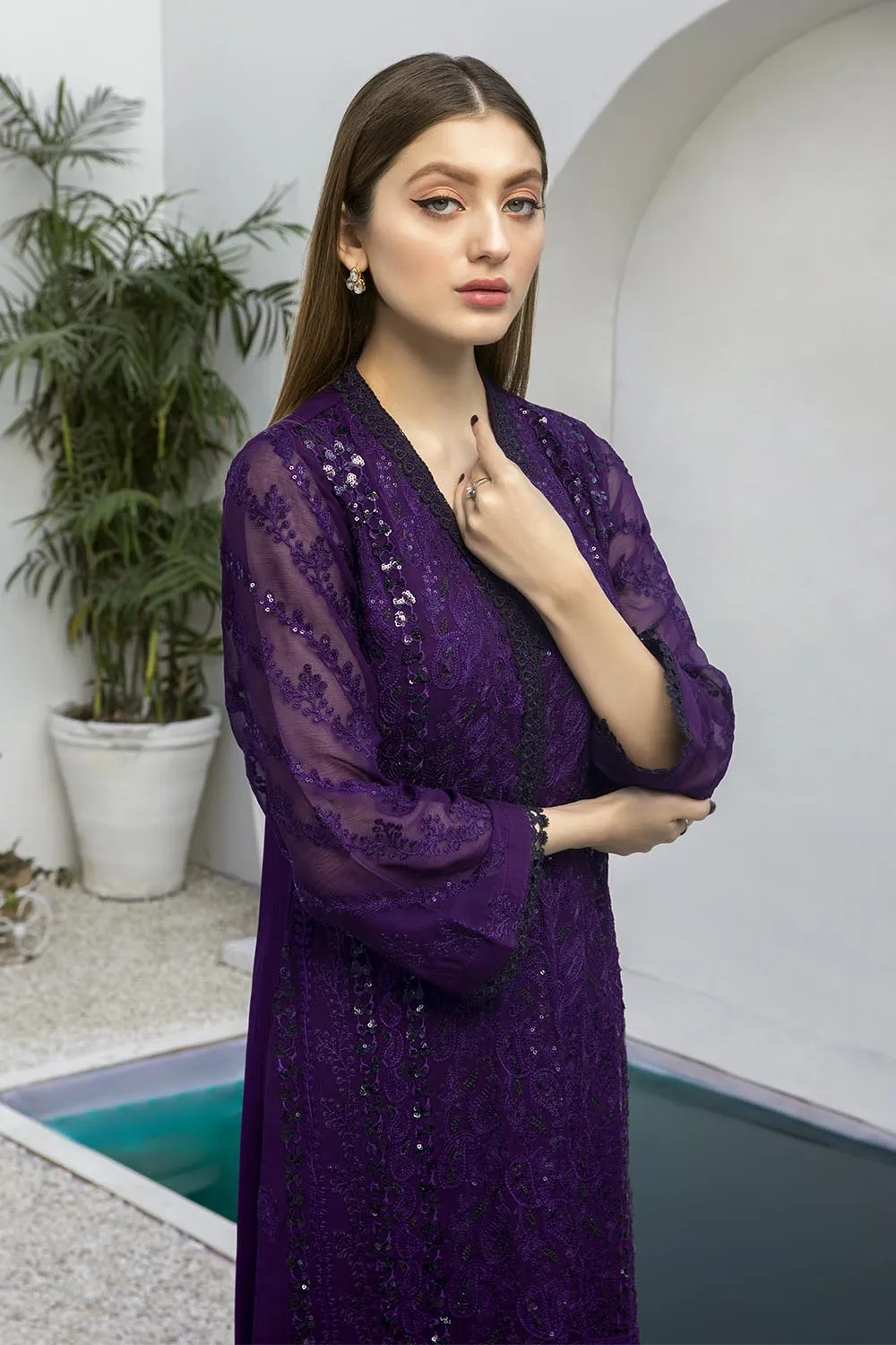 Azure Luxury Formal Kurtis 2021 – Indigo