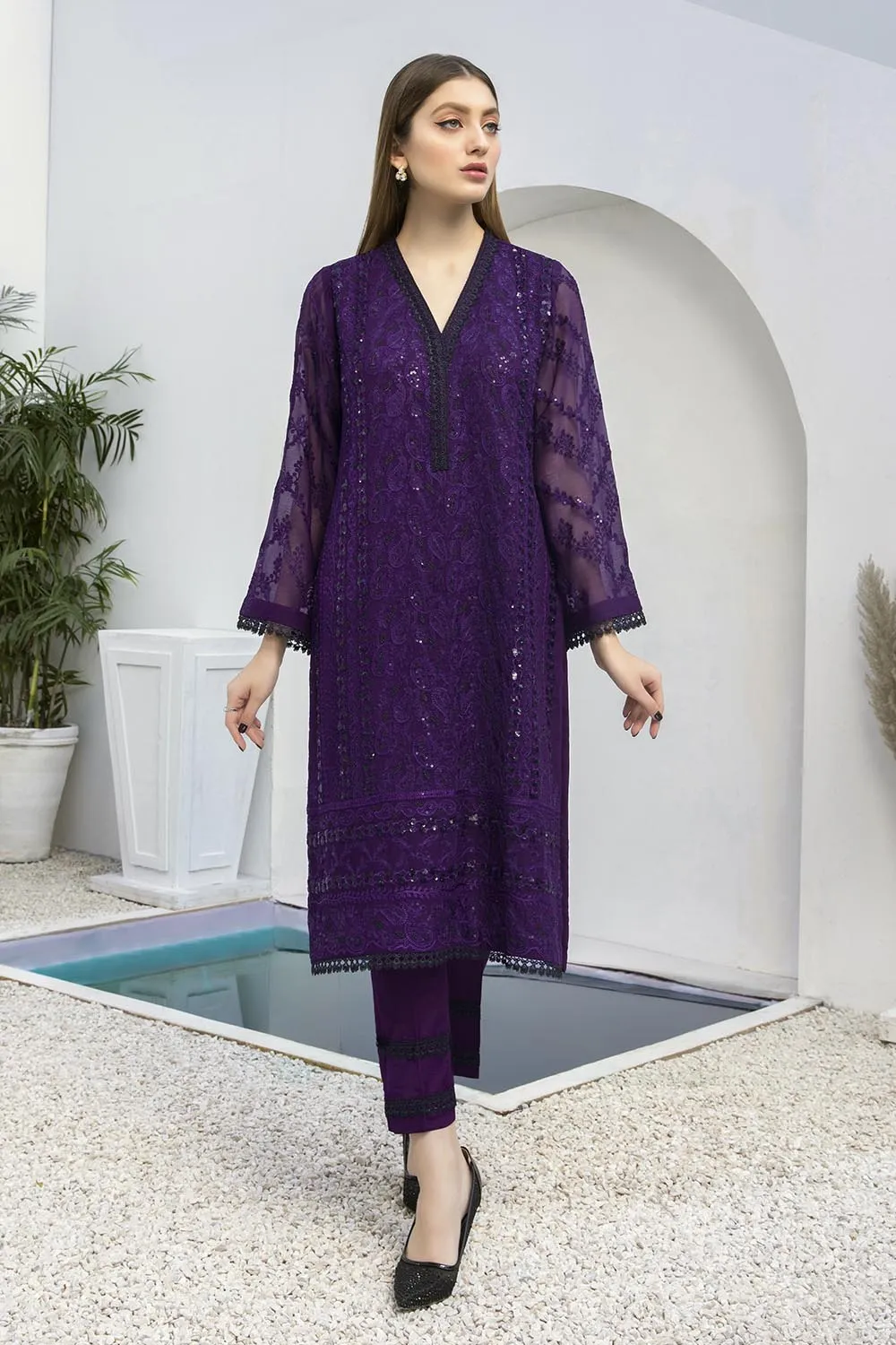 Azure Luxury Formal Kurtis 2021 – Indigo