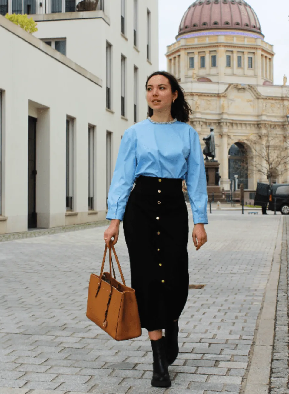 BLACK LONG KNIT SKIRT