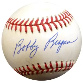 Bobby Bragan Autographed Official NL Baseball Brooklyn Dodgers Beckett BAS #E48043