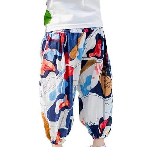 Bohemian Printed Girls Lantern Pants