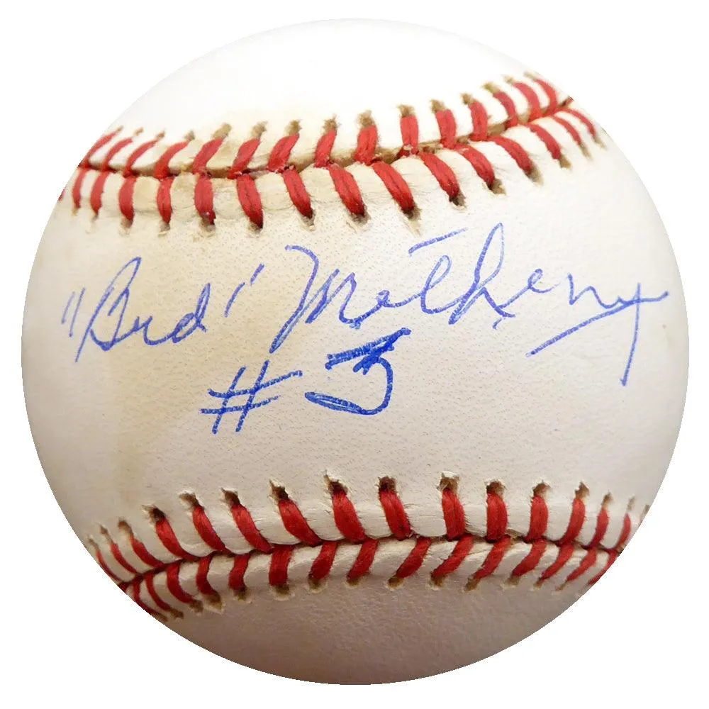 Bud Metheny Autographed Official AL Baseball New York Yankees "#3" Beckett BAS #F27161