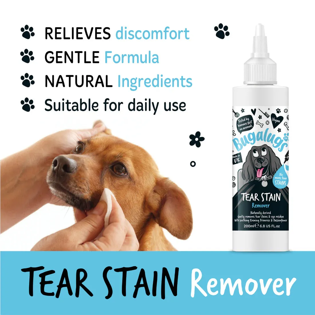 Bugalugs Tear Stain Remover 200ml