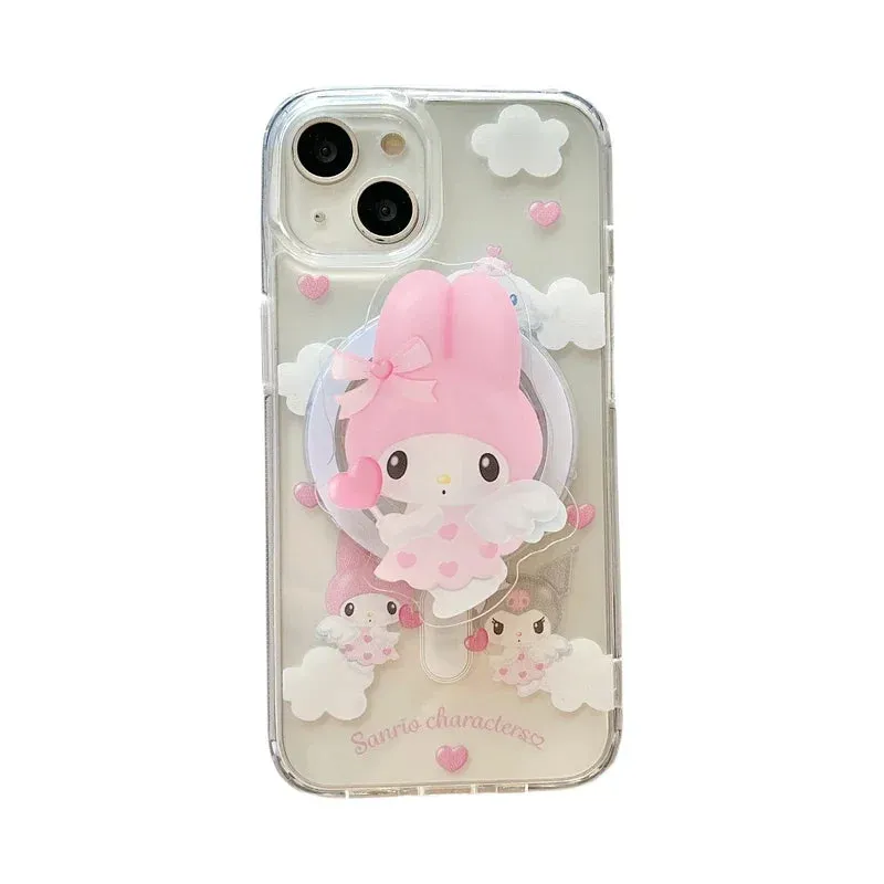 Cartoon Angelic iPhone Case With Grip