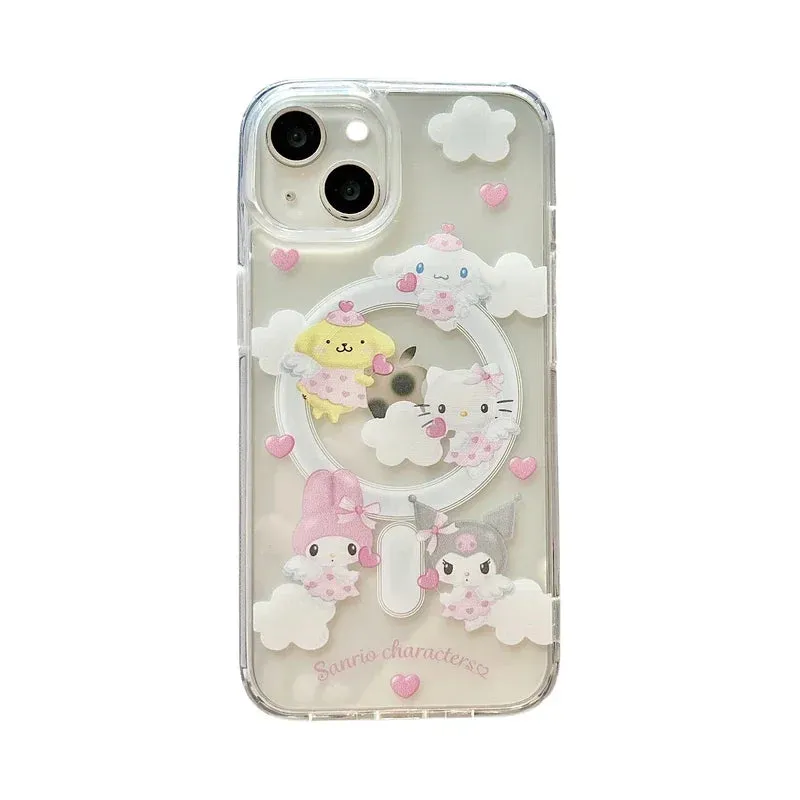 Cartoon Angelic iPhone Case With Grip