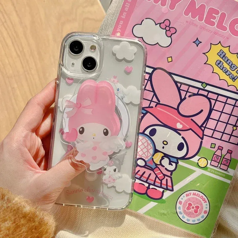 Cartoon Angelic iPhone Case With Grip