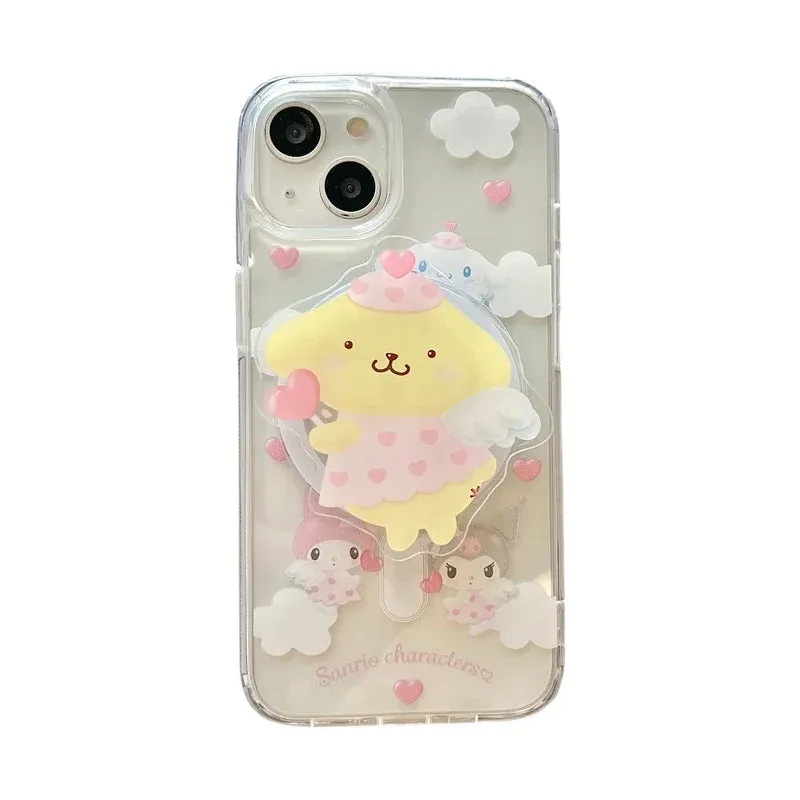 Cartoon Angelic iPhone Case With Grip