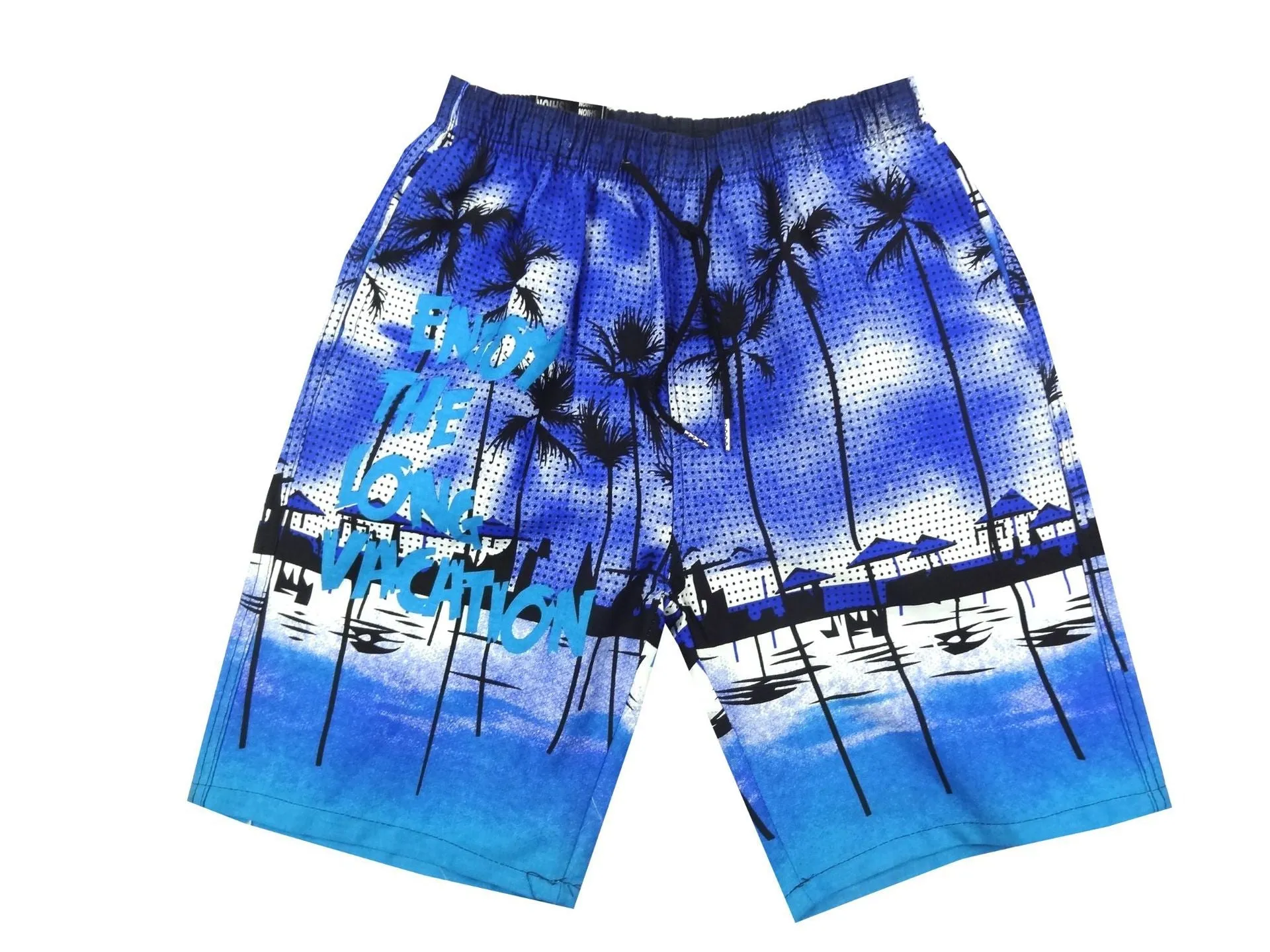 Casual printed shorts beach pants men's