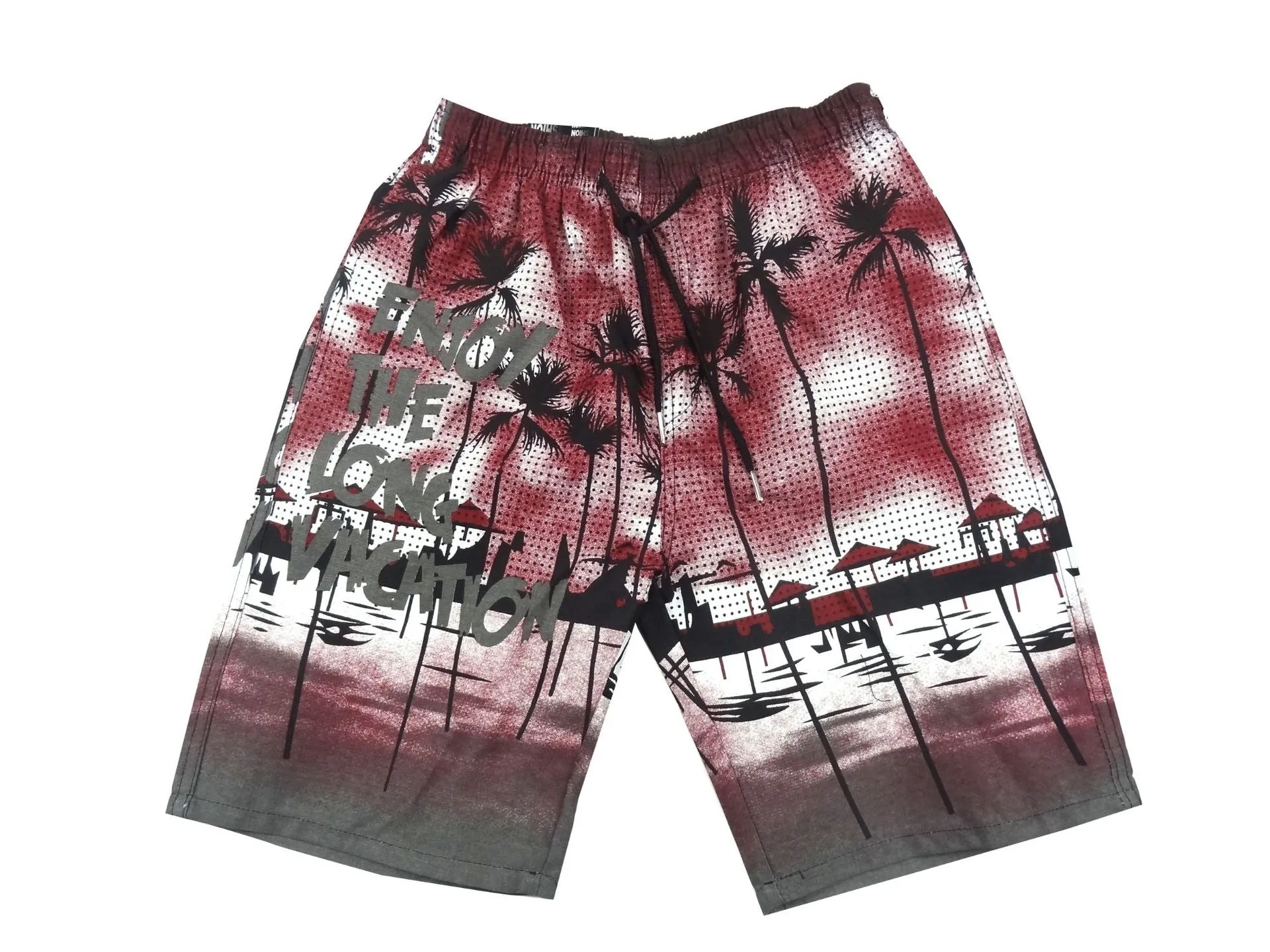 Casual printed shorts beach pants men's