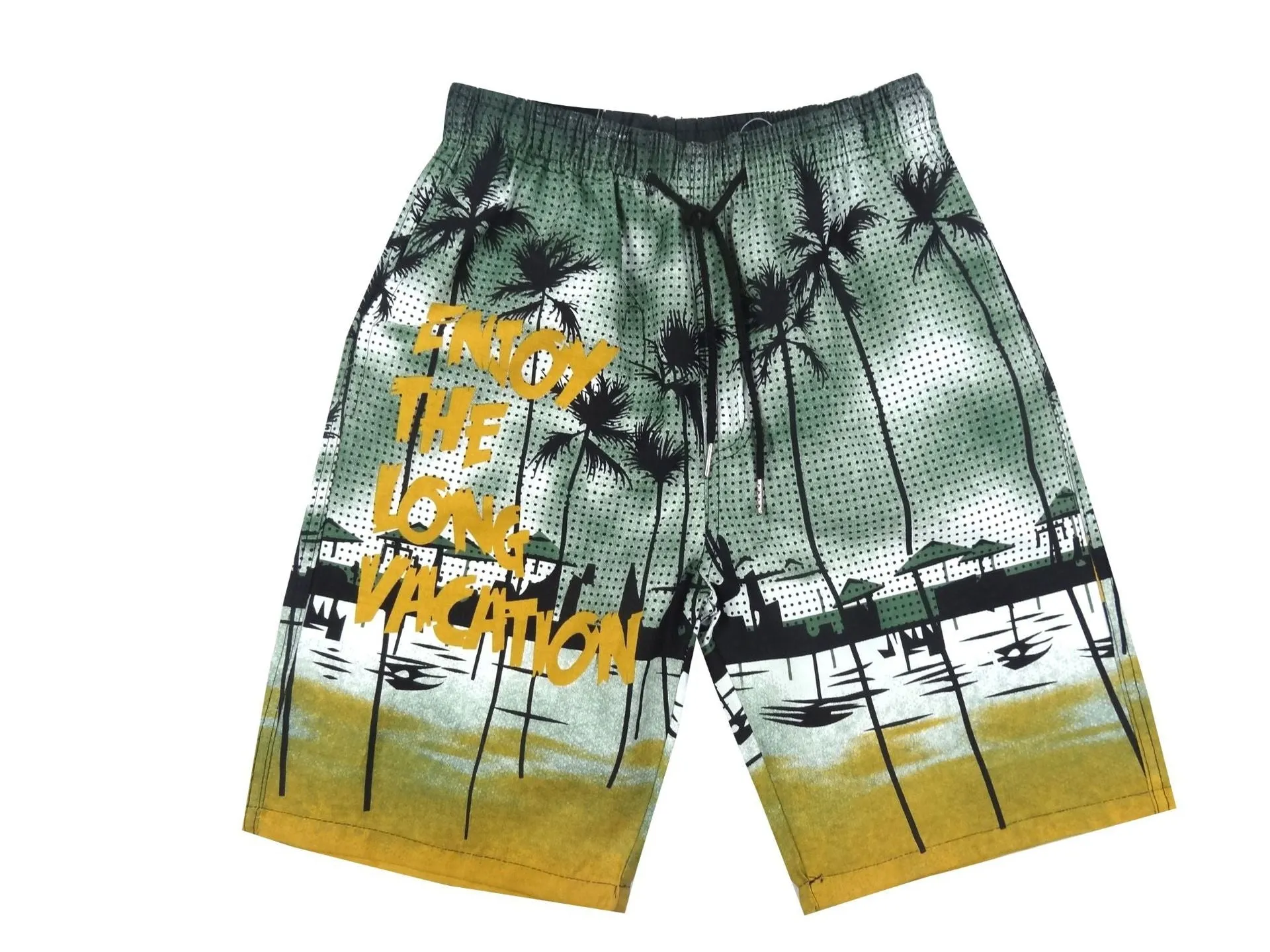 Casual printed shorts beach pants men's