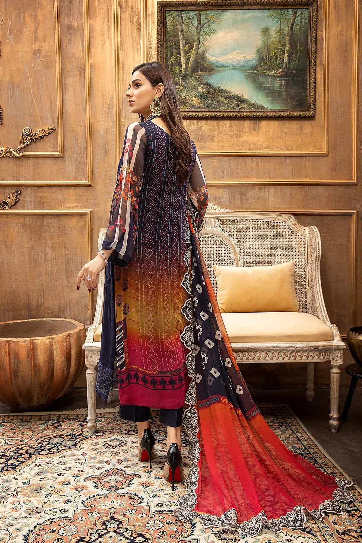 Charizma Vasal Embroidered Chiffon Collection 2021 – VSL-04