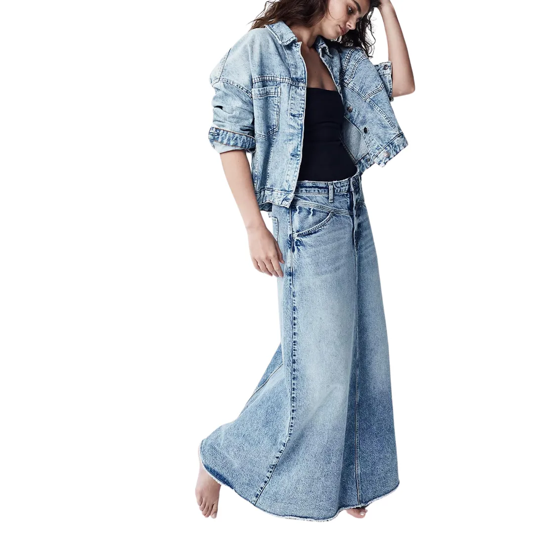 Come As You Are - Denim Maxi Skirt