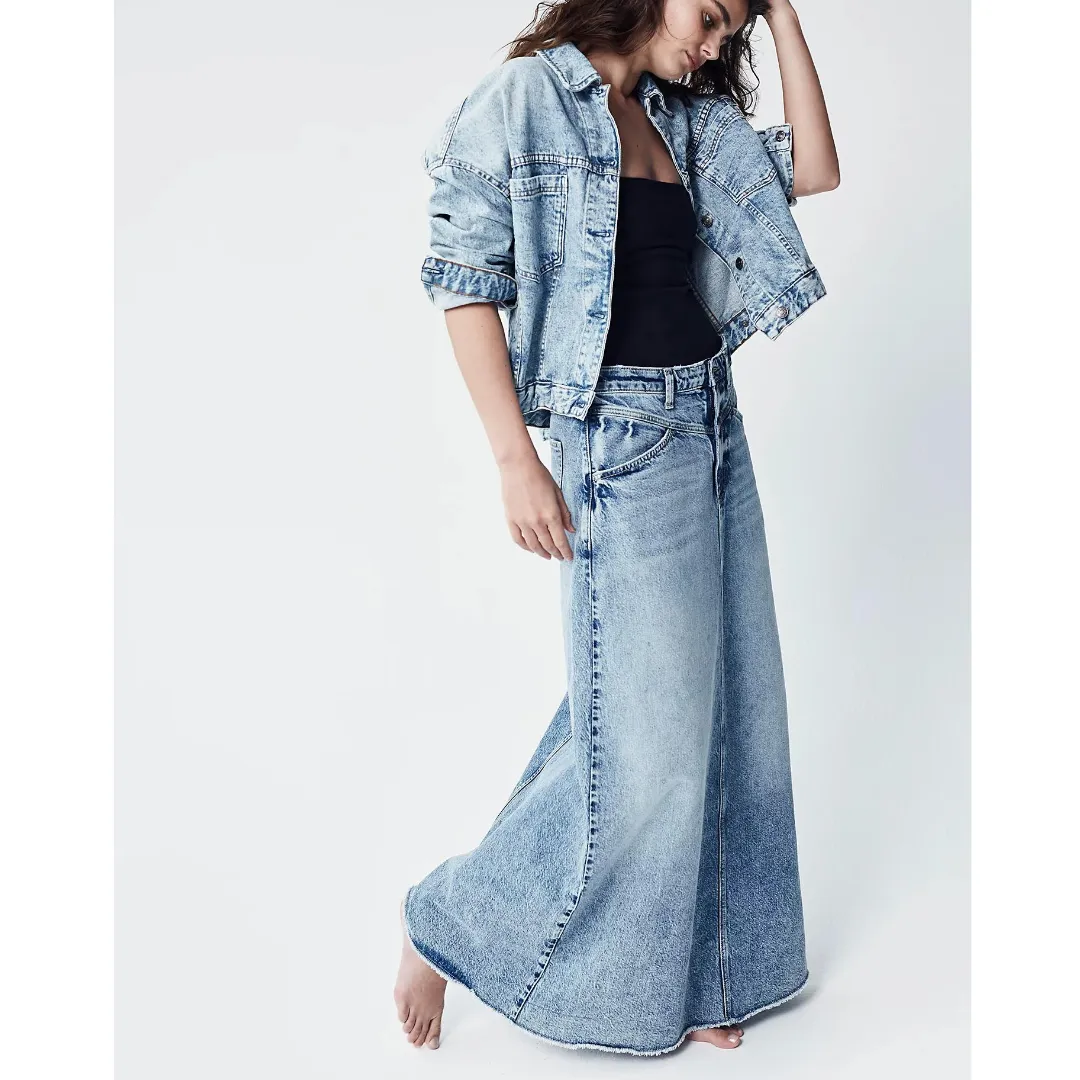 Come As You Are - Denim Maxi Skirt