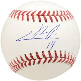 Cristian Pache Autographed Official MLB Baseball Atlanta Braves "#14" BAS Stock #186805