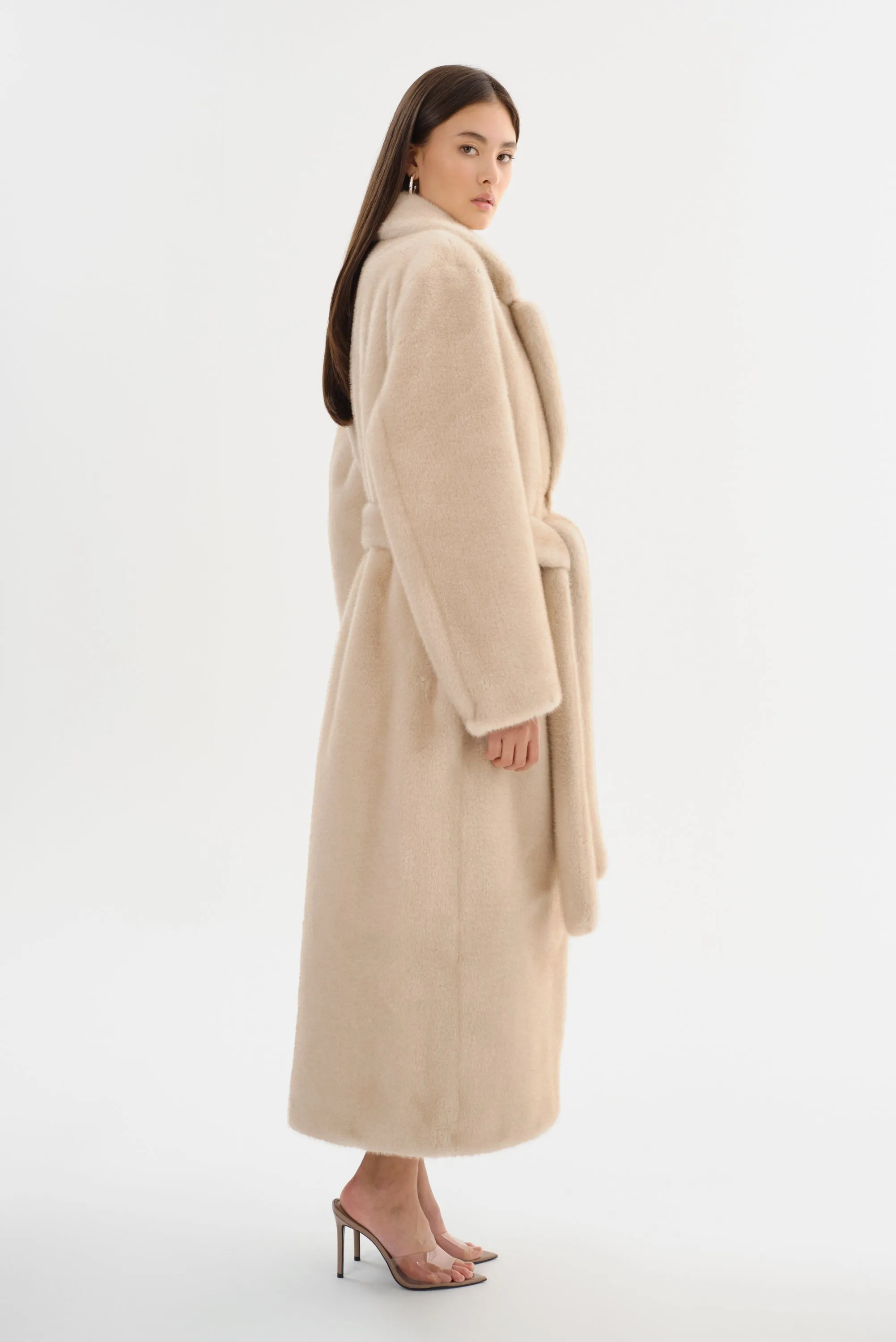 DARELLE | Faux Fur Maxi Coat