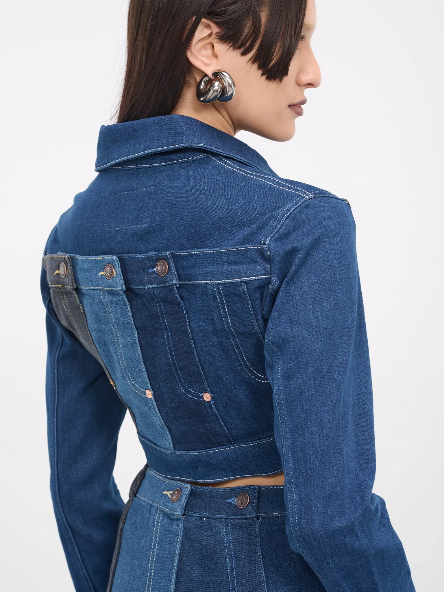 Denim Patchwork Jacket (J0501-3239-1888-BLUE)