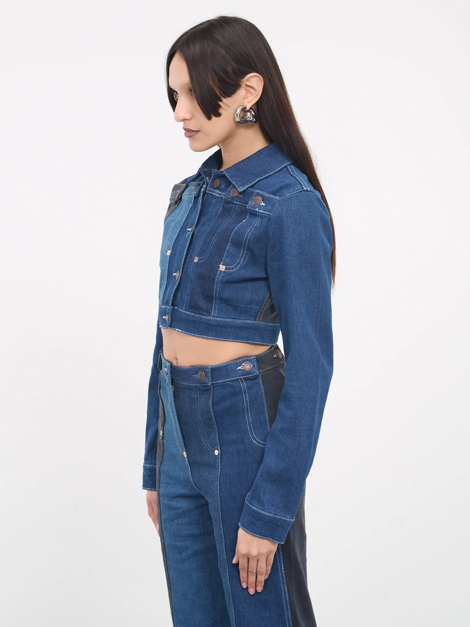 Denim Patchwork Jacket (J0501-3239-1888-BLUE)