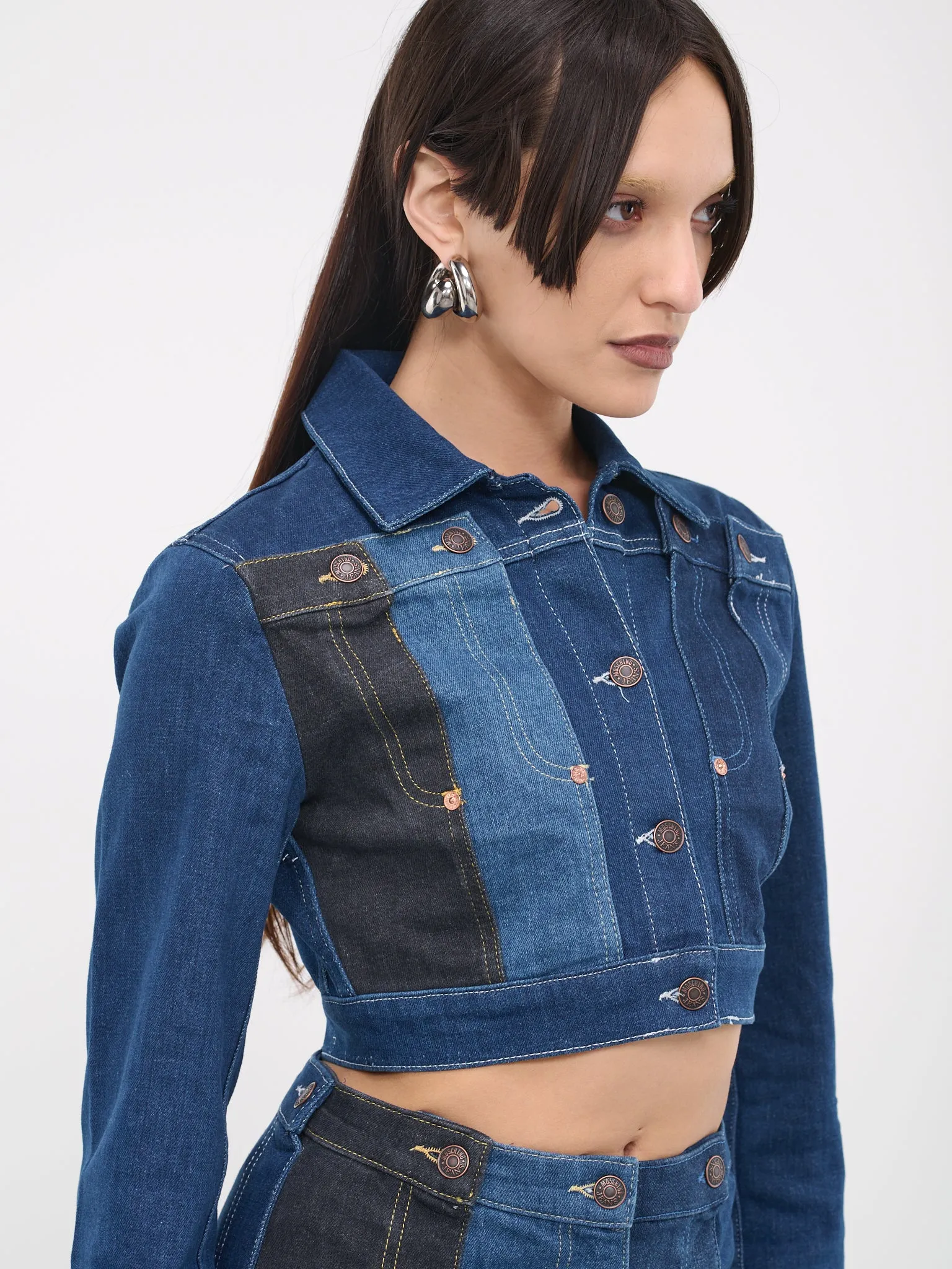 Denim Patchwork Jacket (J0501-3239-1888-BLUE)