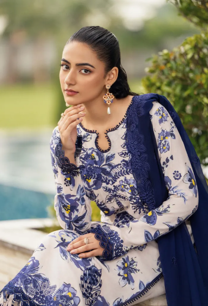 Diva By Humdum Unstitched 3 Piece Emb Karandi Collection'2024-D-04