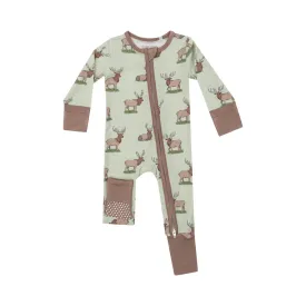 Elk 2 Way Zipper Convertible Romper/Sleeper