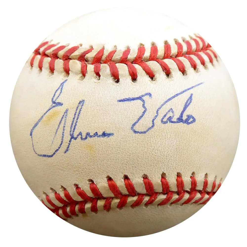 Elmer Valo Autographed Official NL Baseball Brooklyn Dodgers, New York Yankees Beckett BAS #F27765