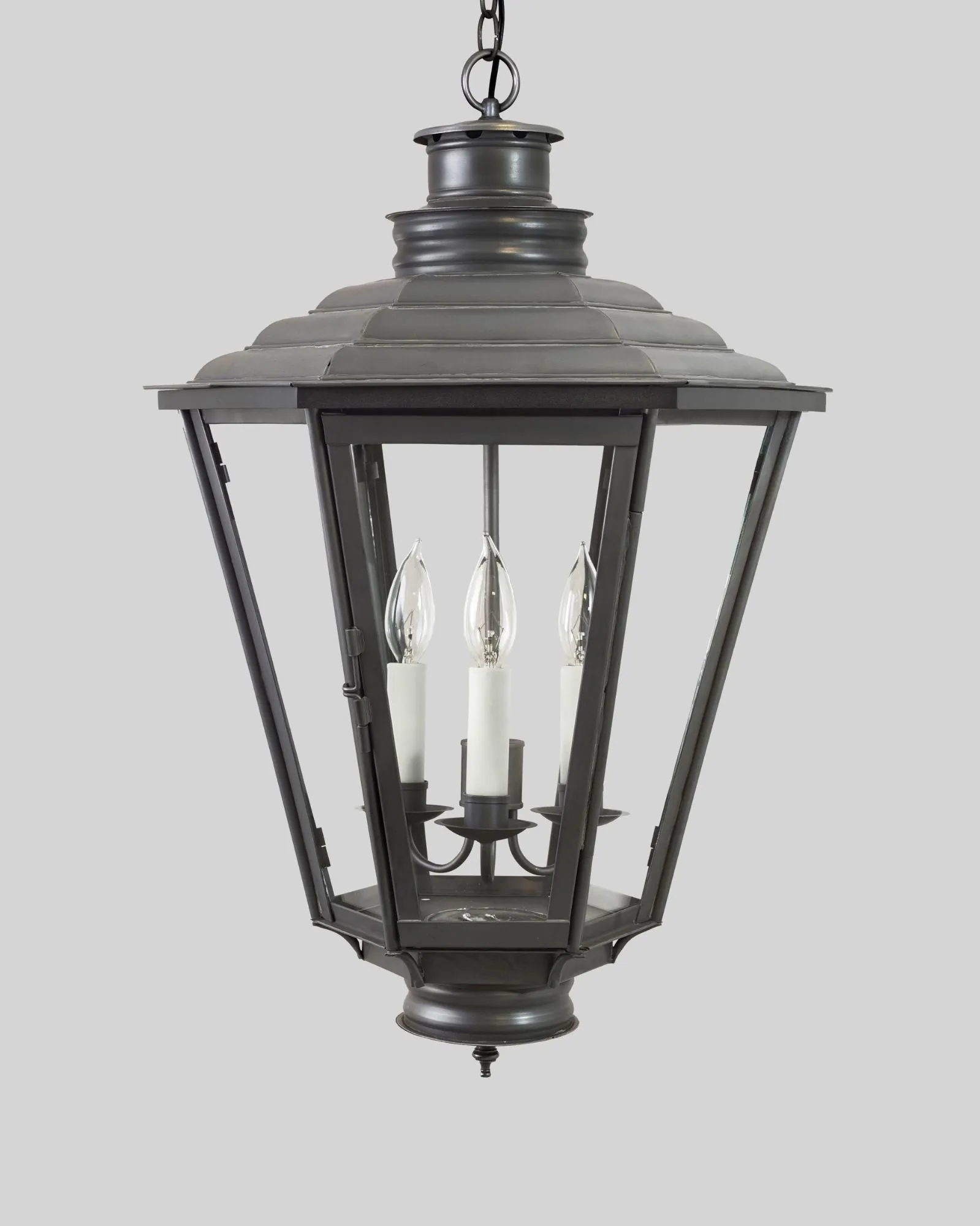 English Gas Exterior Hanging Lantern Medium