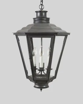 English Gas Exterior Hanging Lantern Medium