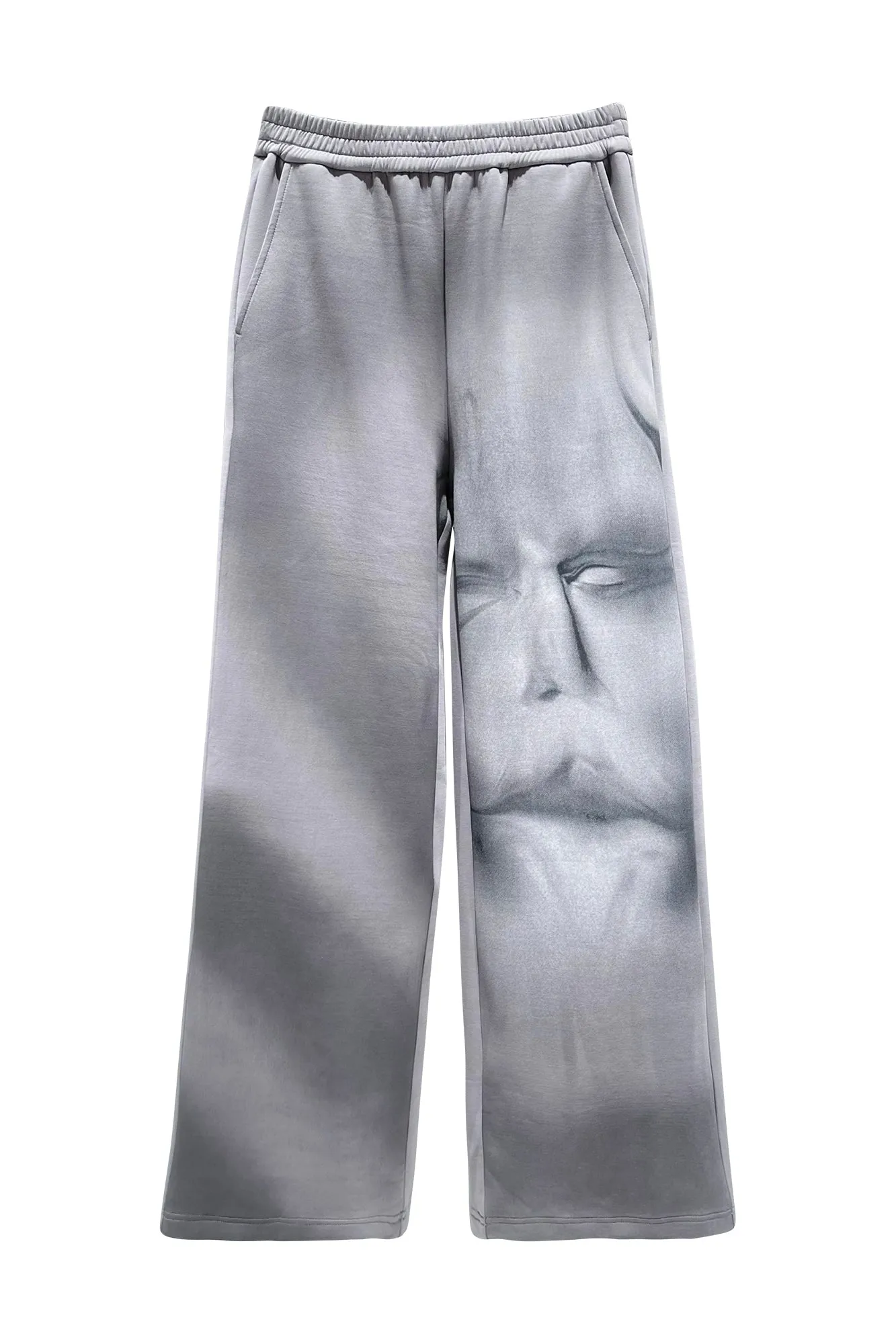 Facial printed casual pants