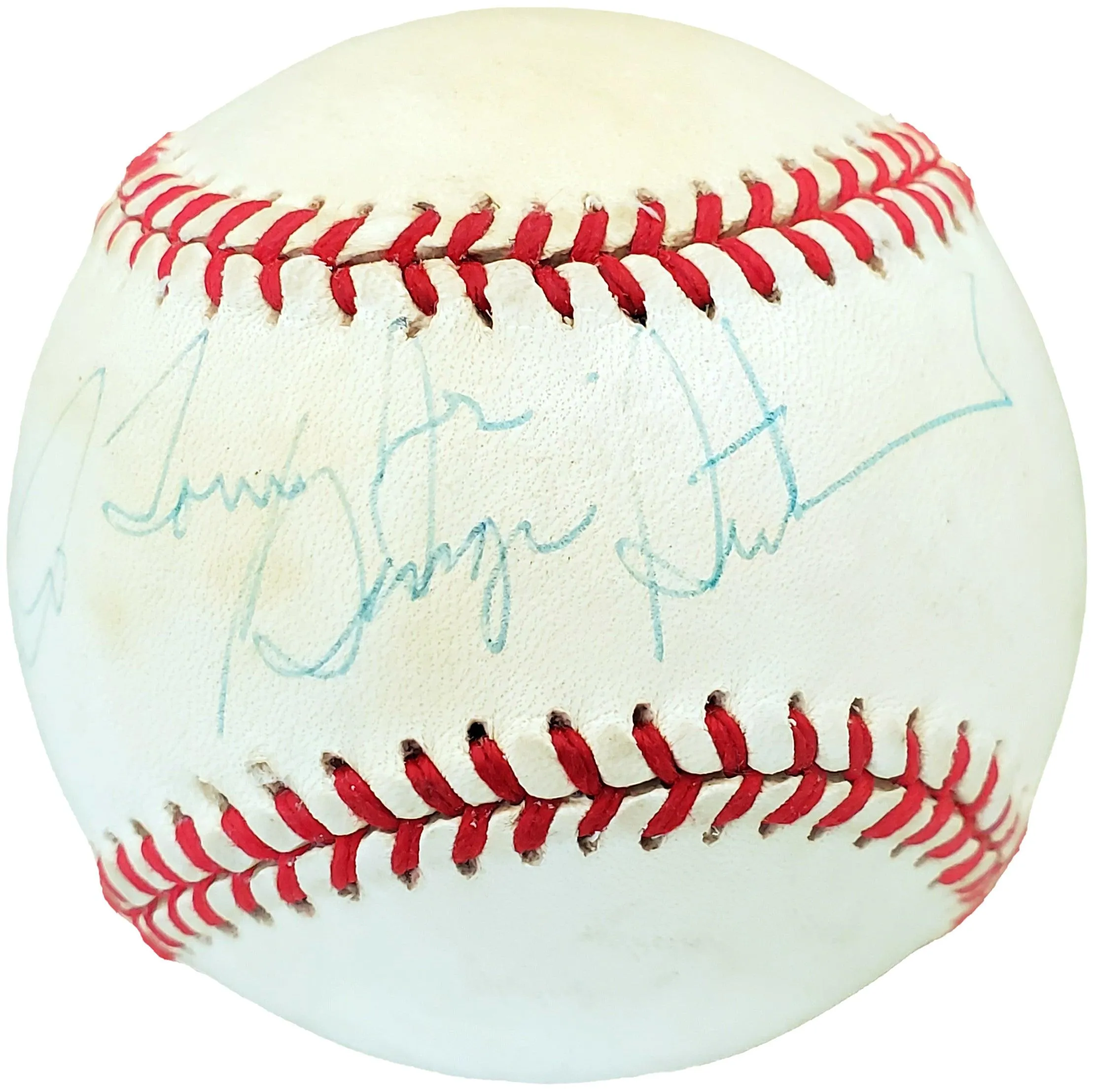 George Steinbrenner Autographed Official AL Baseball New York Yankees "To Tony" Beckett BAS #A34737