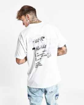 Graffiti Printed Back Relaxed T-shirt