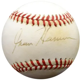 Granny Hamner Autographed Official NL Baseball Philadelphia Phillies Beckett BAS #F29090