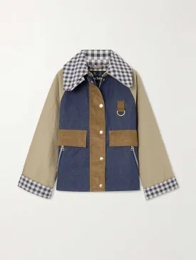 Gunnerside paneled cotton-canvas, denim and corduroy jacket