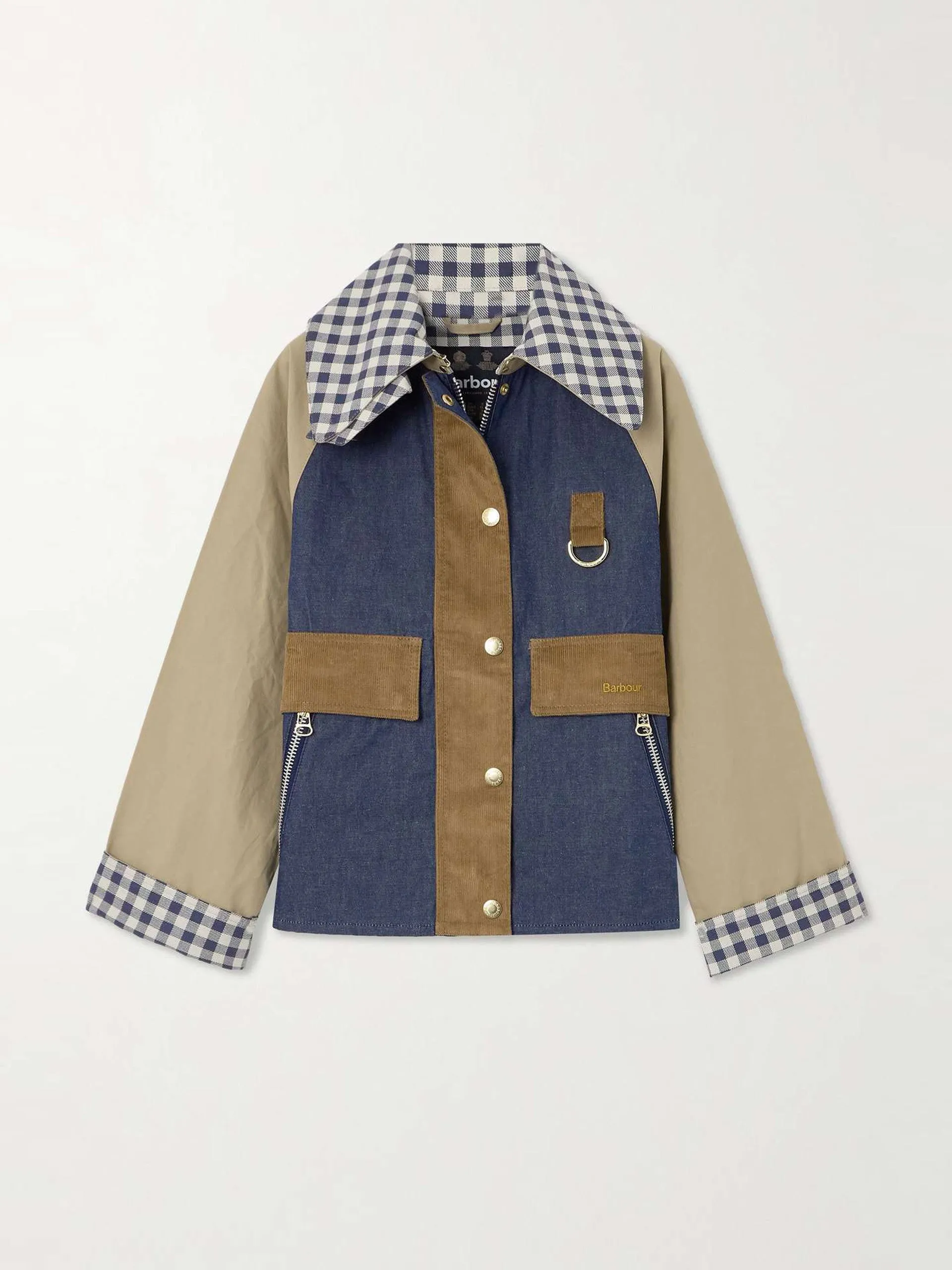 Gunnerside paneled cotton-canvas, denim and corduroy jacket