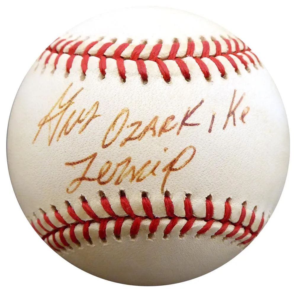 Gus Zernial Autographed Official AL Baseball Philadelphia A's "Ozark Ike" Beckett BAS #F29521