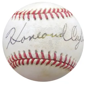 Harlond Clift Autographed Official AL Baseball St. Louis Browns, Washington Senators Beckett BAS #F26479