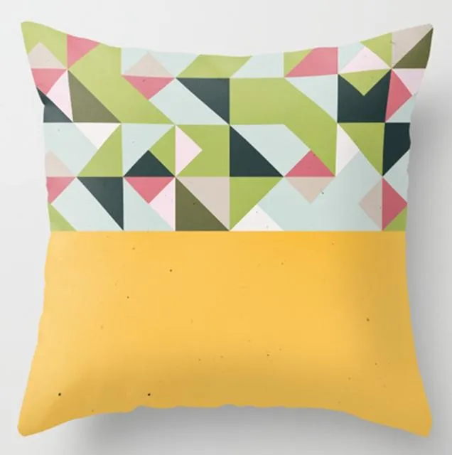 Irregular Triangle Pattern Pillow Cases