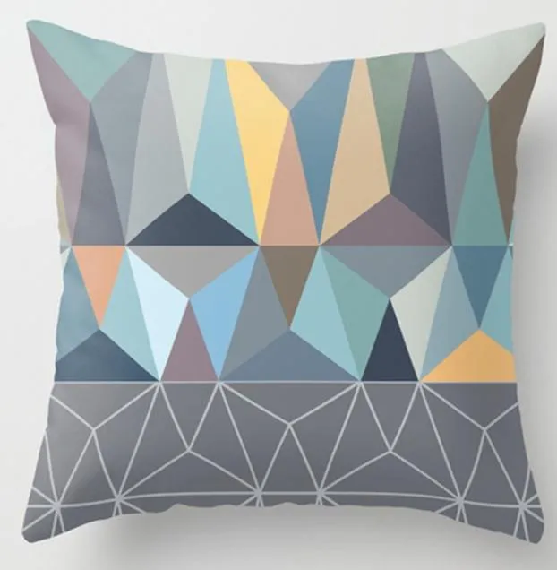 Irregular Triangle Pattern Pillow Cases