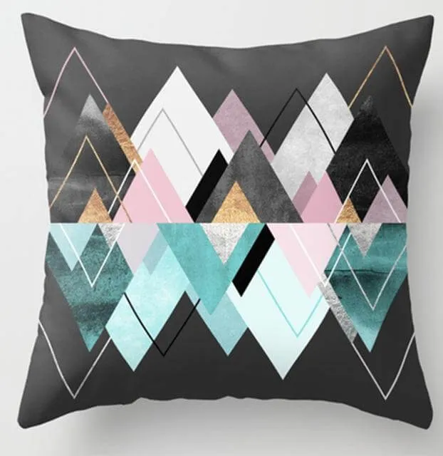 Irregular Triangle Pattern Pillow Cases